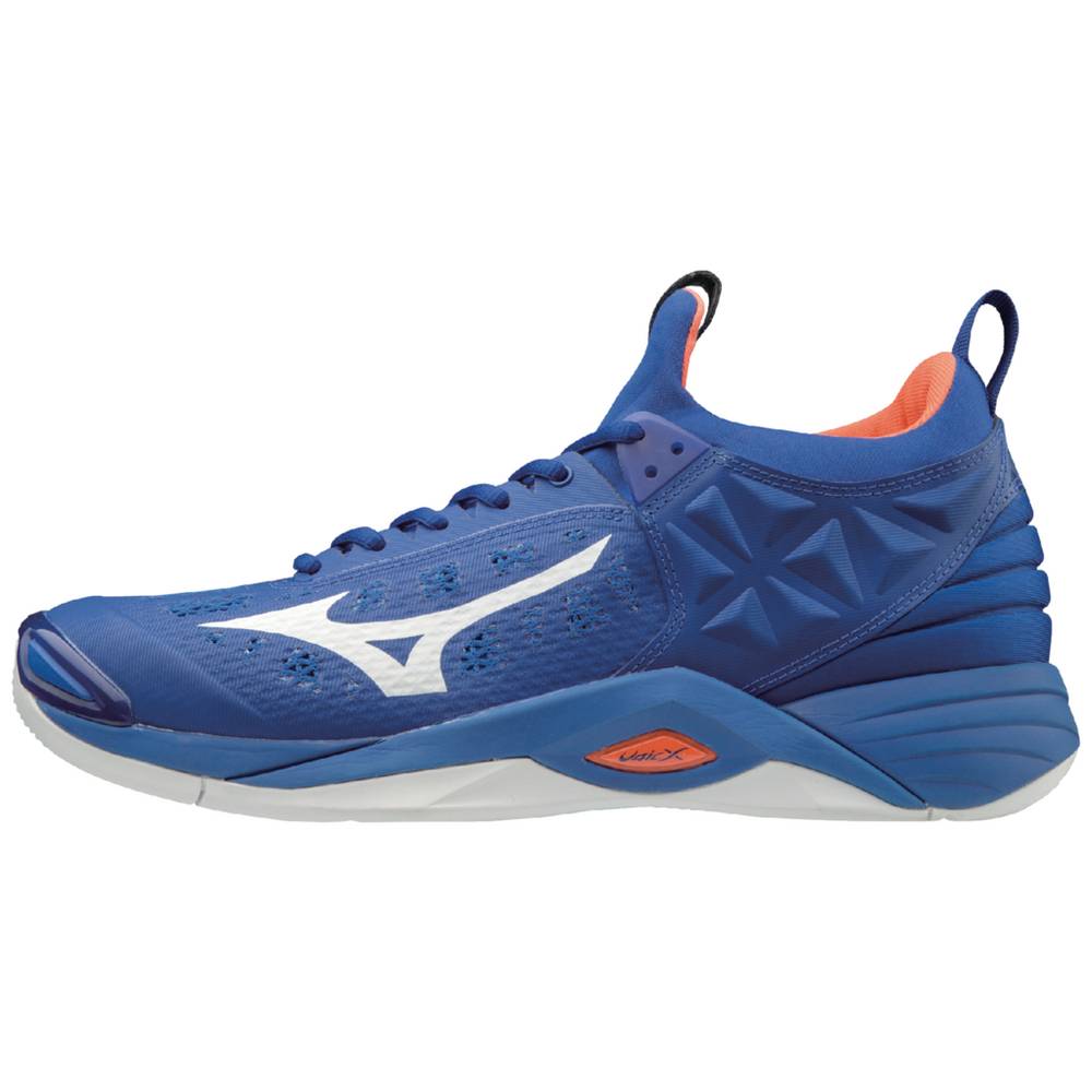 Mens Mizuno Wave Momentum Volleyball Shoes Royal/Orange Philippines (TJLKHZ159)